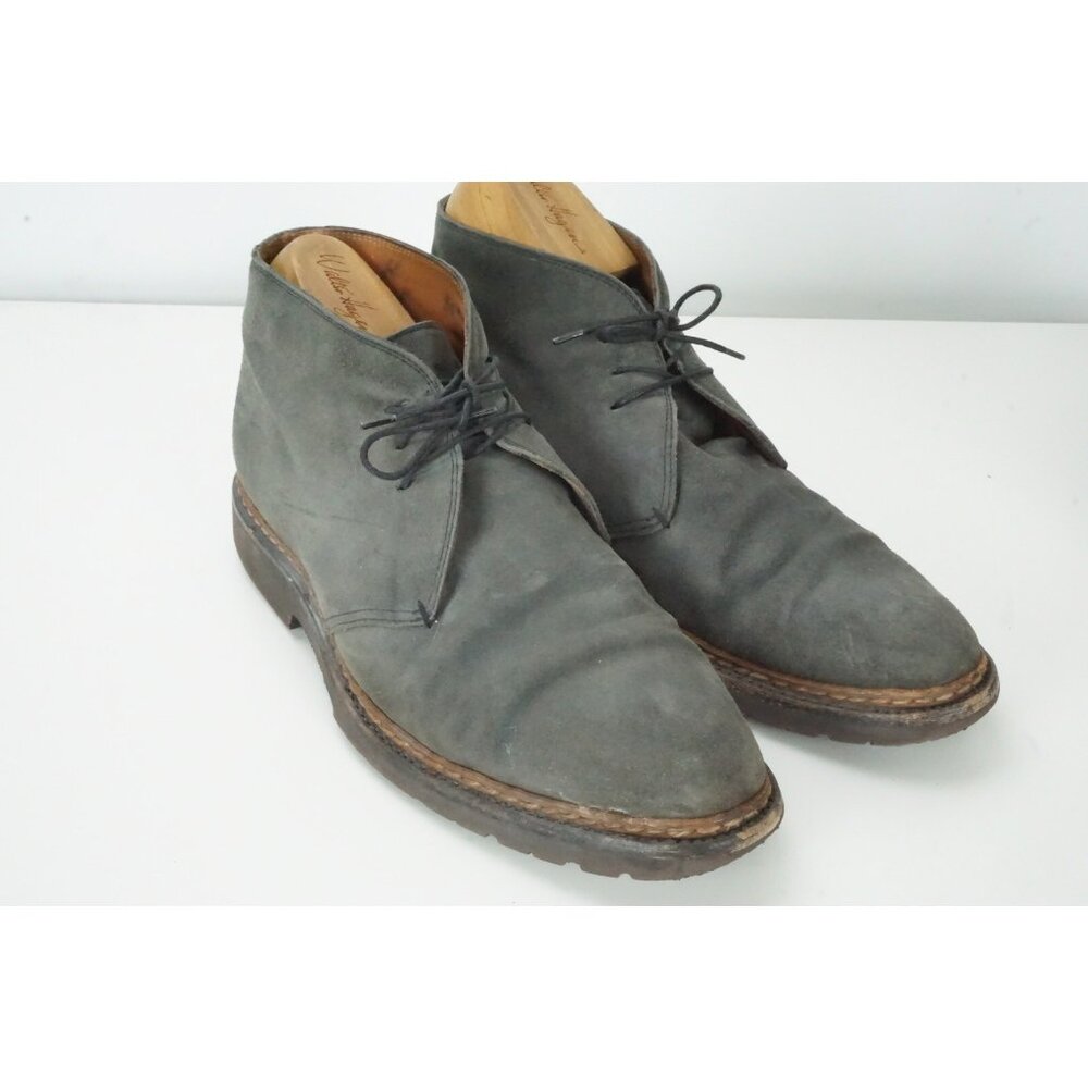 Bontoni Alex Gray Suede Mens Chukka Boots Vibram Sole Sz 8.5